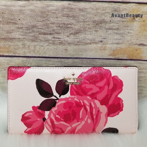 kate spade Handbags - Cameron Street Roses Stacy Kate Spade Wallet Pink
